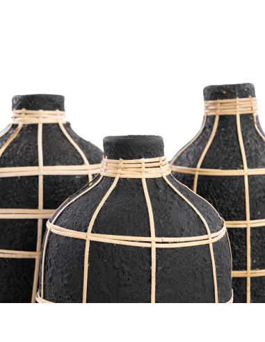 Vase Whoopy - Noir Naturel - M