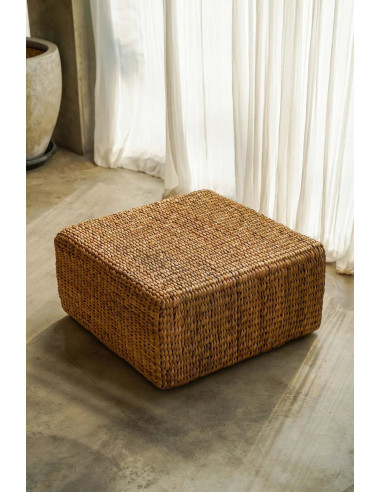 Pouf jacinthe - Naturel - M