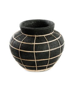 Vase Belly - Noir Naturel - M