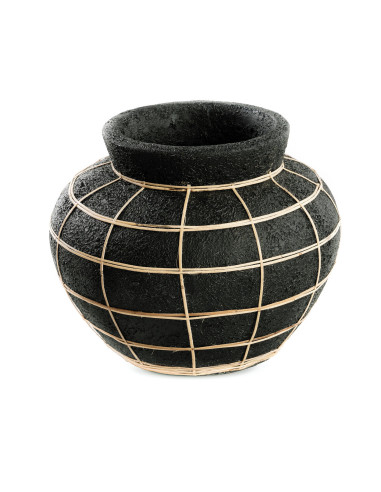 Vase Belly - Noir Naturel - M