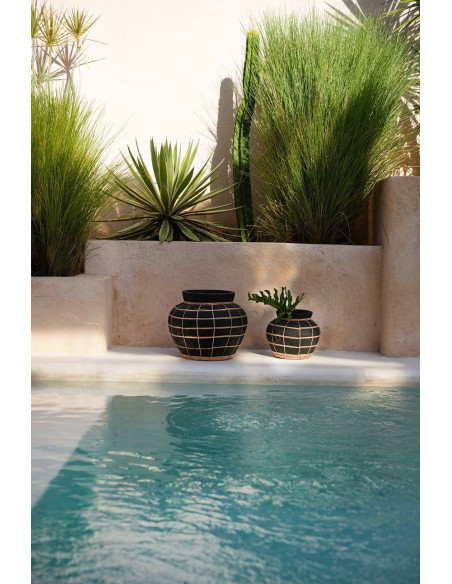 Vase Belly - Noir Naturel - S