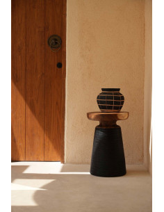 Vase Belly - Noir Naturel - M 2