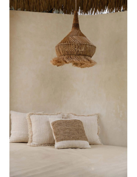 La lampe suspendue Hippy Tipi - Naturel - L