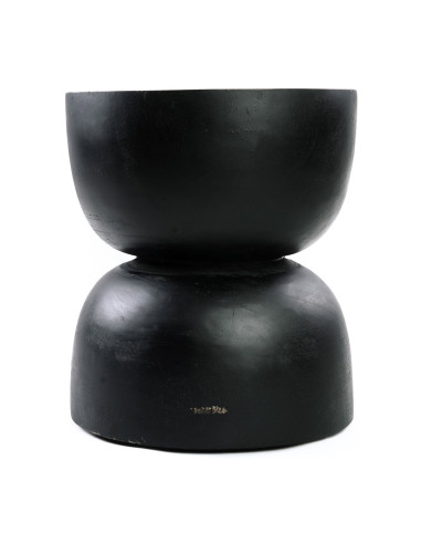 Tabouret/Table d'appoint De Karbun Kruk - Noir Naturel