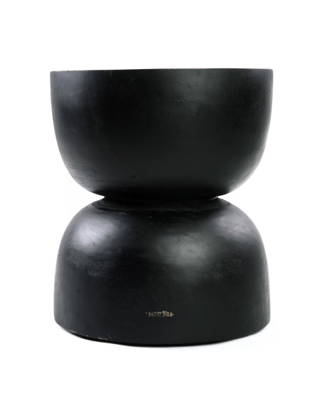 Tabouret/Table d'appoint De Karbun Kruk - Noir Naturel Tabouret/Table d'appoint De Karbun Kruk - Noir Naturel