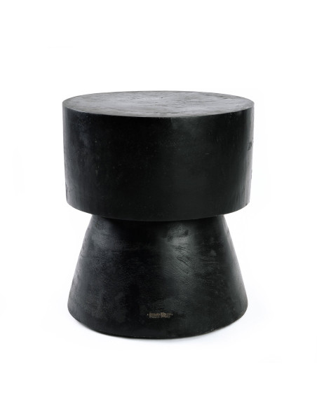 Tabouret/table d'appoint Warmi - Noir