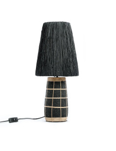 Lampe de table Naxos - Noir Naturel