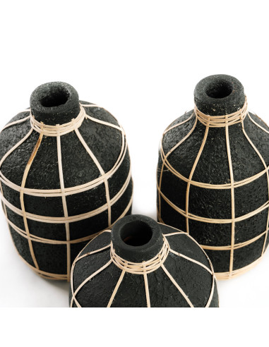 Vase Whoopy - Noir Naturel - L