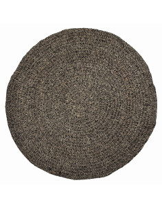 Le tapis en seagrass - Naturel Noir - 200
