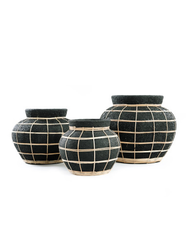 Vase Belly - Noir Naturel - M