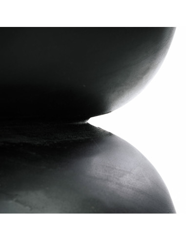 Tabouret/Table d'appoint De Karbun Kruk - Noir Naturel