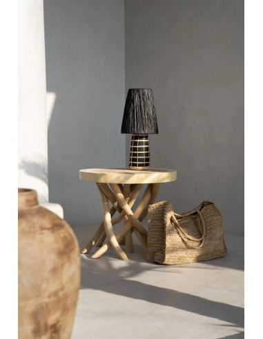 Lampe de table Naxos - Noir Naturel