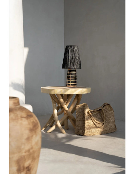 Lampe de table Naxos - Noir Naturel