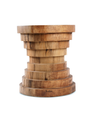 Tabouret/Table d'appoint Mazu - Naturel