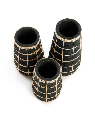 Vase Cutie - Noir Naturel - S