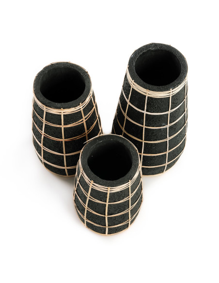 Vase Cutie - Noir Naturel - S