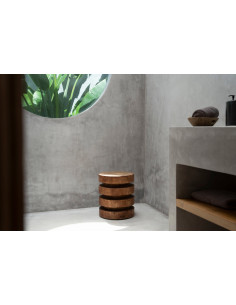 Tabouret/Table d'appoint Massaka - Naturel 2