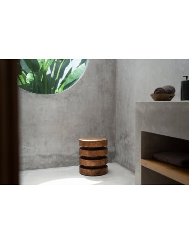 Tabouret/Table d'appoint Massaka - Naturel