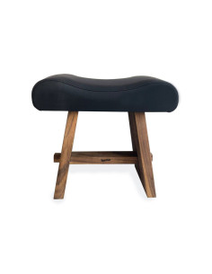 De Suar Kruk avec Cuir - Naturel Noir