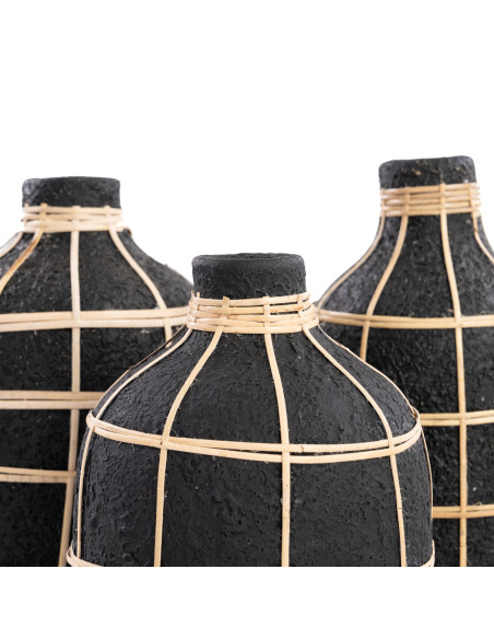 Vase Whoopy - Noir Naturel - L Vase Whoopy - Noir Naturel - L