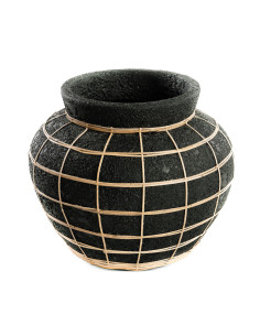Vase Belly - Noir Naturel - L