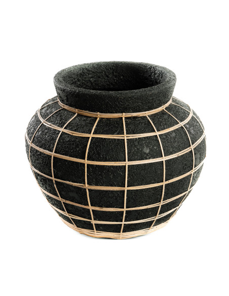 Vase Belly - Noir Naturel - L