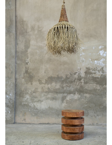 Tabouret/Table d'appoint Massaka - Naturel