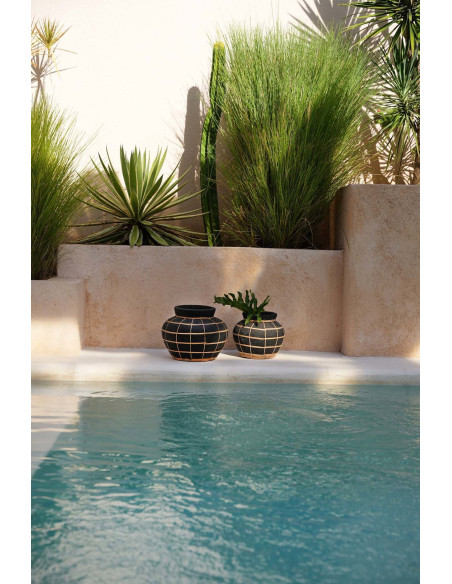 Vase Belly - Noir Naturel - L