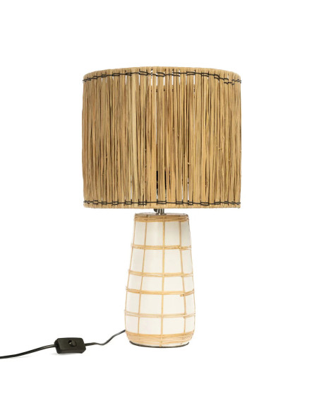 Lampe de table Molokai - Blanc Naturel Lampe de table Molokai - Blanc Naturel