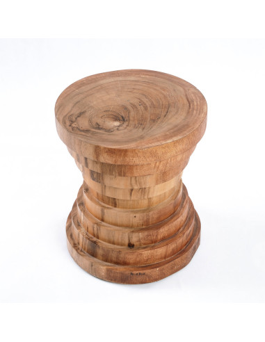 Tabouret/Table d'appoint Mazu - Naturel