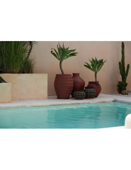 Vase Belly - Noir Naturel - L