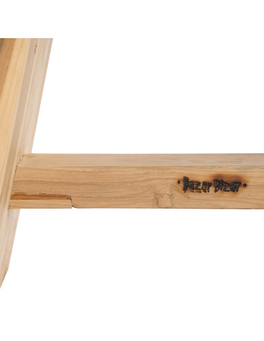 De Suar Kruk avec Cuir - Naturel Noir