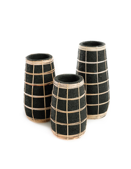 Vase Cutie - Noir Naturel - L