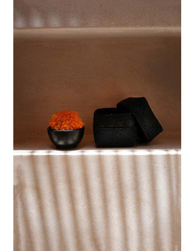 Le panier en perles - Noir - M