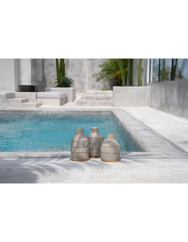 Vase Whoopy  - Béton gris Naturel - L