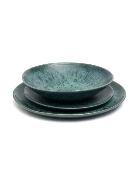 L'assiette à pâtes Aqua - Ensemble de 4