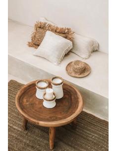 La table basse en munggur - Naturel 2