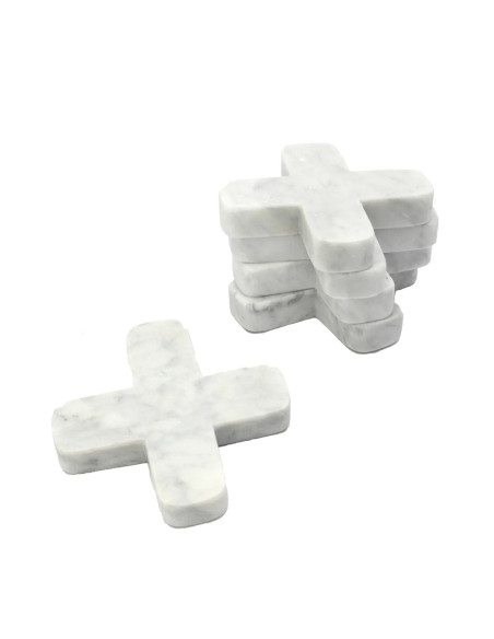 Le dessous de plat en marbre - Blanc