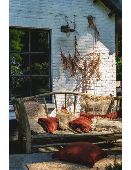 Housse de coussin Oh My Gee - Velours bordeaux - 30x50