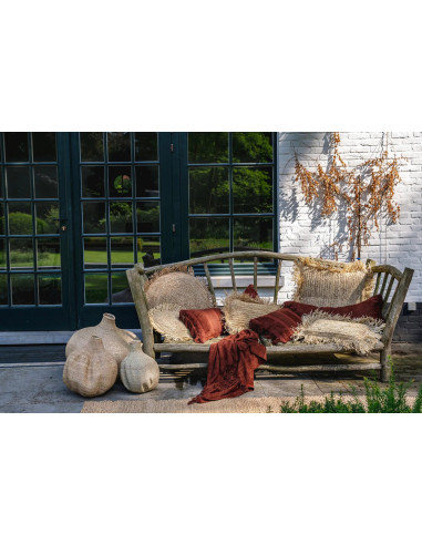 Housse de coussin Oh My Gee - Velours bordeaux - 30x50