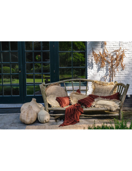 Housse de coussin Oh My Gee - Velours bordeaux - 30x50