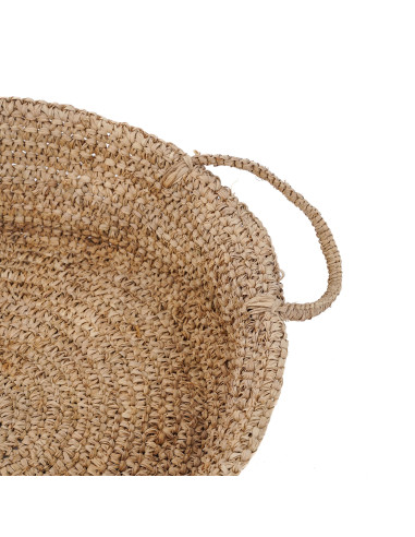 De Raffia Mand - Naturel - L