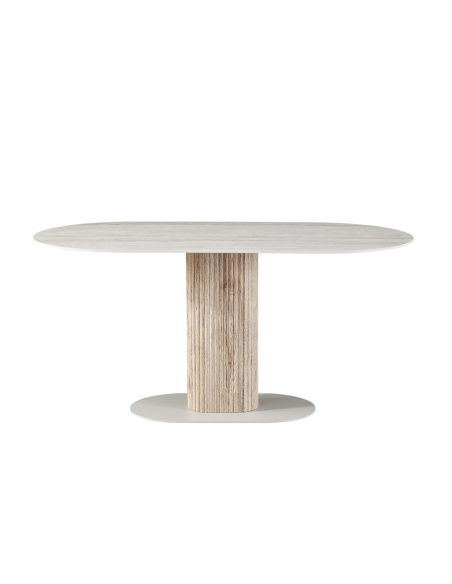 Table à manger ovale natura L160 opjet paris Table à manger ovale natura L160 opjet paris