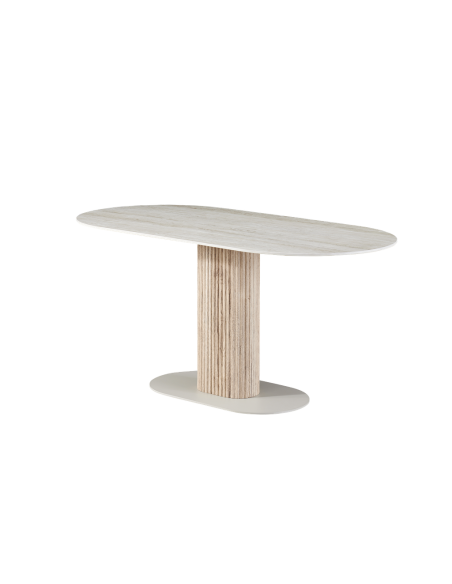 Table à manger ovale natura L160 opjet paris Table à manger ovale natura L160 opjet paris