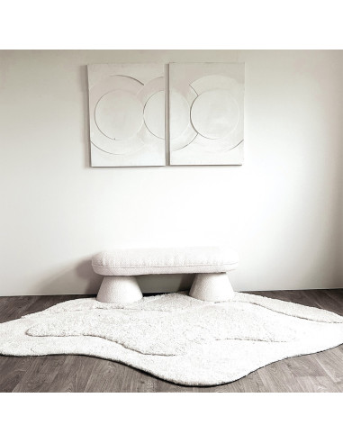 Tapis Harmonique blanc 160X230cm opjet paris