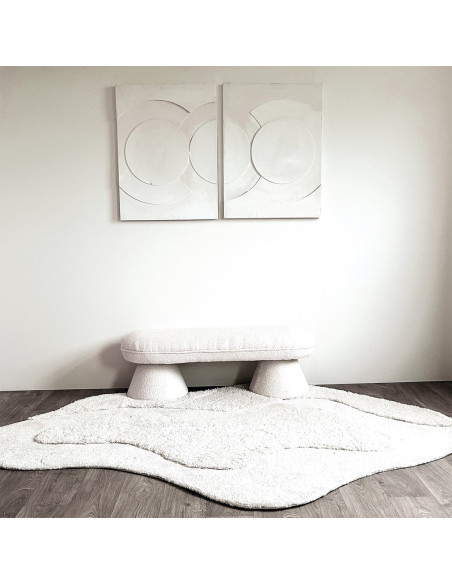 Tapis Harmonique blanc 160X230cm opjet paris