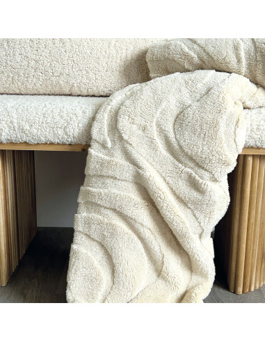 Tapis Ondulation blanc 170X240cm opjet paris