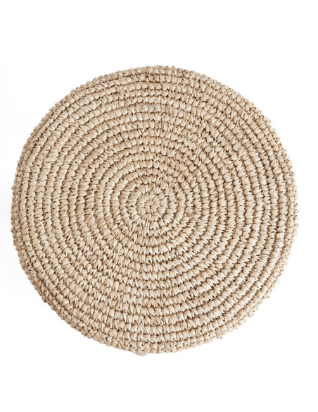 Le tabouret de bar en raphia Bazar Bizar