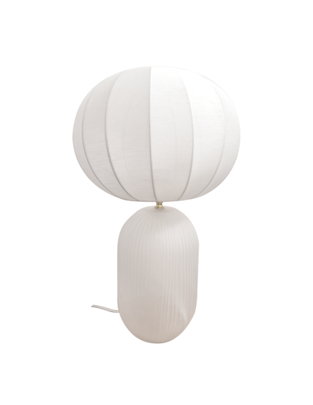 Lampe Lucas blanc D30 H47,5cm opjet