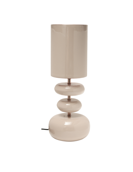 Lampe Ulysse beige D20 H59cm opjet